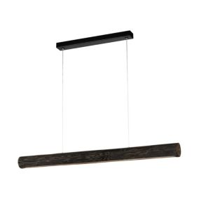 Drewniana Lampa Wisząca SPOT Light 1xLED 33W Sosna Bejcowana Czarna FSC, Ściemniacz Dotykowy, 1 szt.
