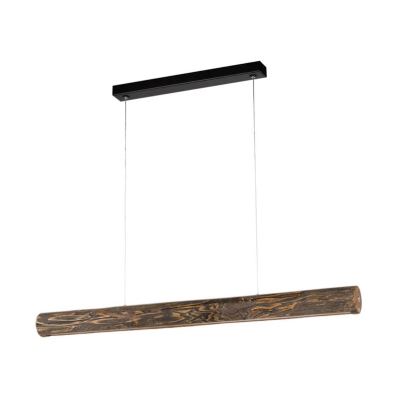 Drewniana Lampa Wisząca SPOT Light 1xLED 33W Sosna Bejcowana Orzechowa FSC, Ściemniacz Dotykowy, 1 szt.