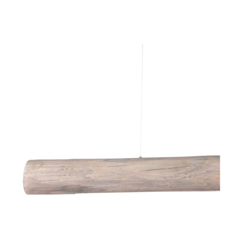 Drewniana Lampa Wisząca SPOT Light  1xLED 33W Sosna Szara FSC z Akcentem Czerni, Ściemniacz Dotykowy, 1 szt.