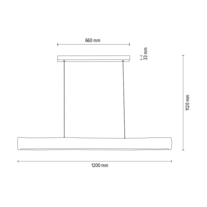 Drewniana Lampa Wisząca SPOT Light 1xLED 38W Sosna Bejcowana Brązowa FSC, Ściemniacz Dotykowy, 1 szt.