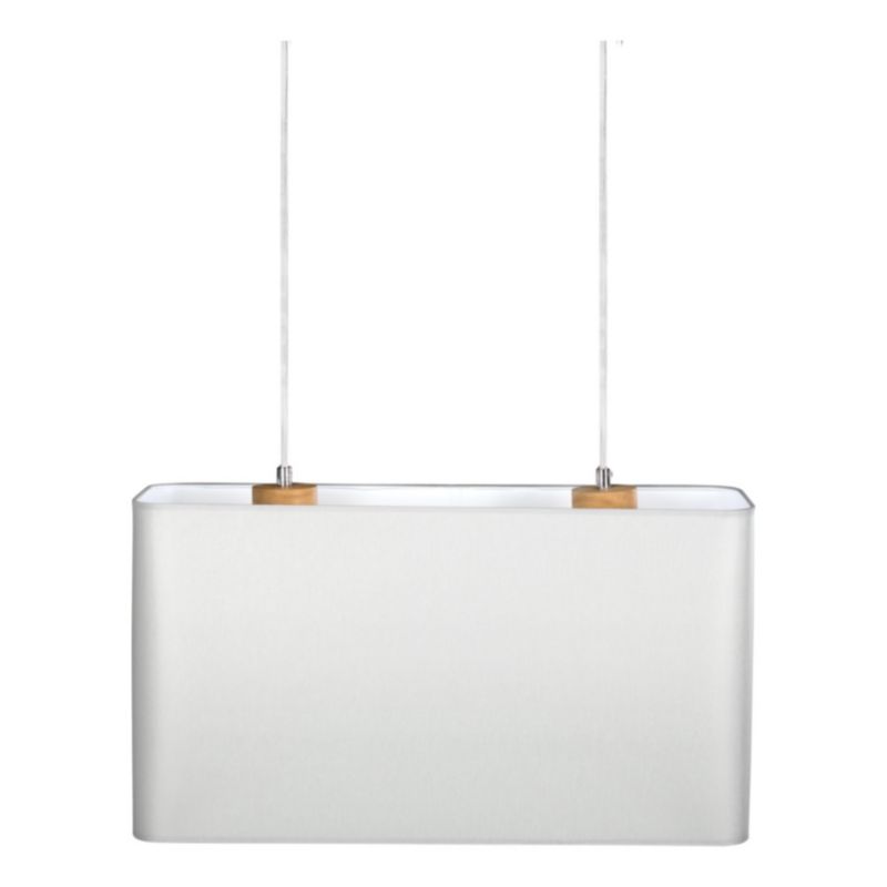 Drewniana Lampa Wisząca SPOT Light 2xE27 Max.40W Dąb Olejowany FSC z Szarym Abażurem, Polski Producent, 1 szt.