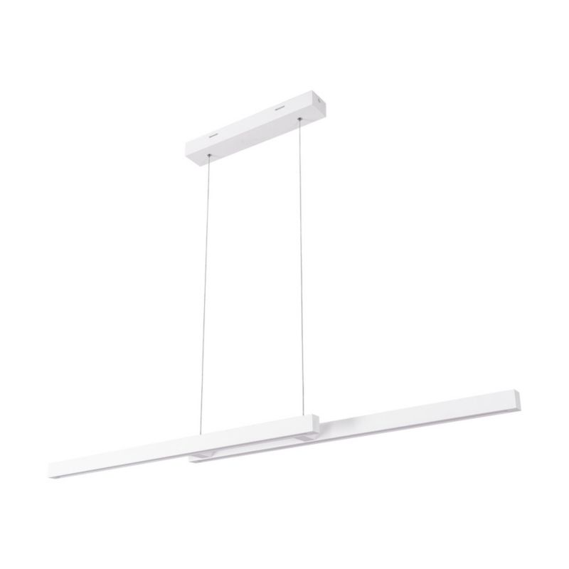 Drewniana Lampa Wisząca SPOT Light  2xLED 22.5W Drewno Bukowe Białe FSC, Ściemniacz Dotykowy, 1 szt.