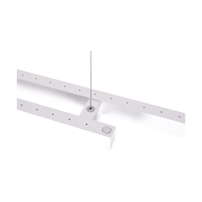 Drewniana Lampa Wisząca SPOT Light  2xLED 22.5W Drewno Bukowe Białe FSC, Ściemniacz Dotykowy, 1 szt.