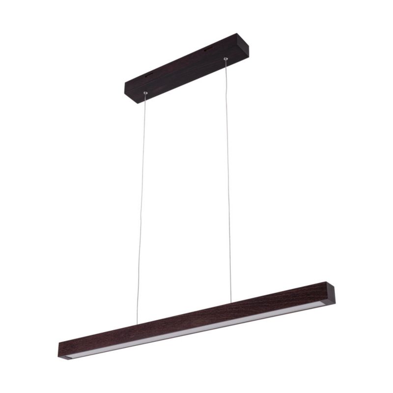 Drewniana Lampa Wisząca SPOT Light  2xLED 22.5W Drewno Bukowe Orzechowe FSC, Ściemniacz Dotykowy, 1 szt.