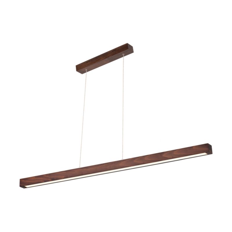 Drewniana Lampa Wisząca SPOT Light 2xLED 34.5W Drewno Bukowe Orzechowe FSC, Ściemniacz Dotykowy, 1 szt.