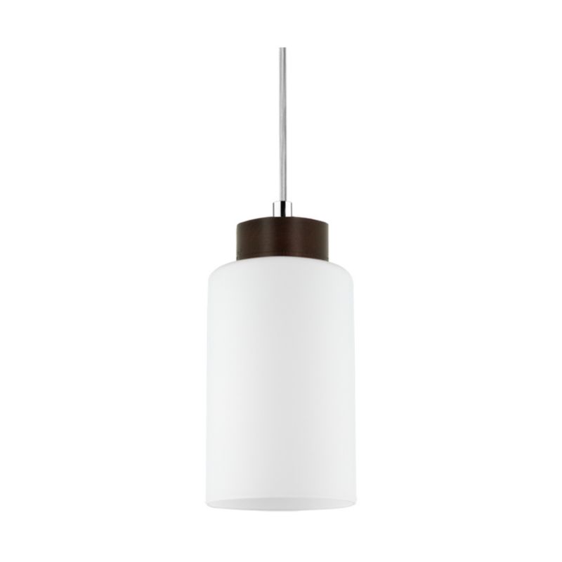 Drewniana Lampa Wisząca SPOT Light  3xE27 60W Drewno Bukowe Orzechowe FSC z Białym Szkłem, Polski Producent, 1 szt.