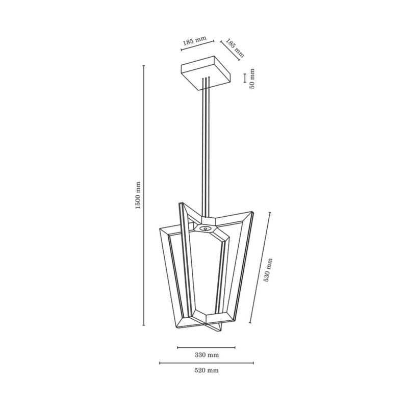 Drewniana Lampa Wisząca SPOT Light 8xLED 57W Drewno Bukowe Orzechowe FSC, Polski Producent, 1 szt.