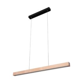 Drewniana Lampa Wisząca SPOT Light Smal 2xLED 28.5W Naturalna Brzoza FSC, Ściemniacz Dotykowy, 1 szt.