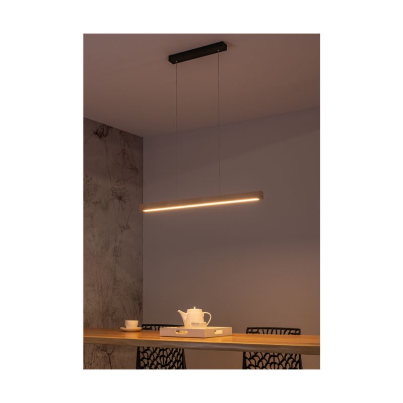 Drewniana Lampa Wisząca SPOT Light Smal 2xLED 28.5W Naturalna Brzoza FSC, Ściemniacz Dotykowy, 1 szt.