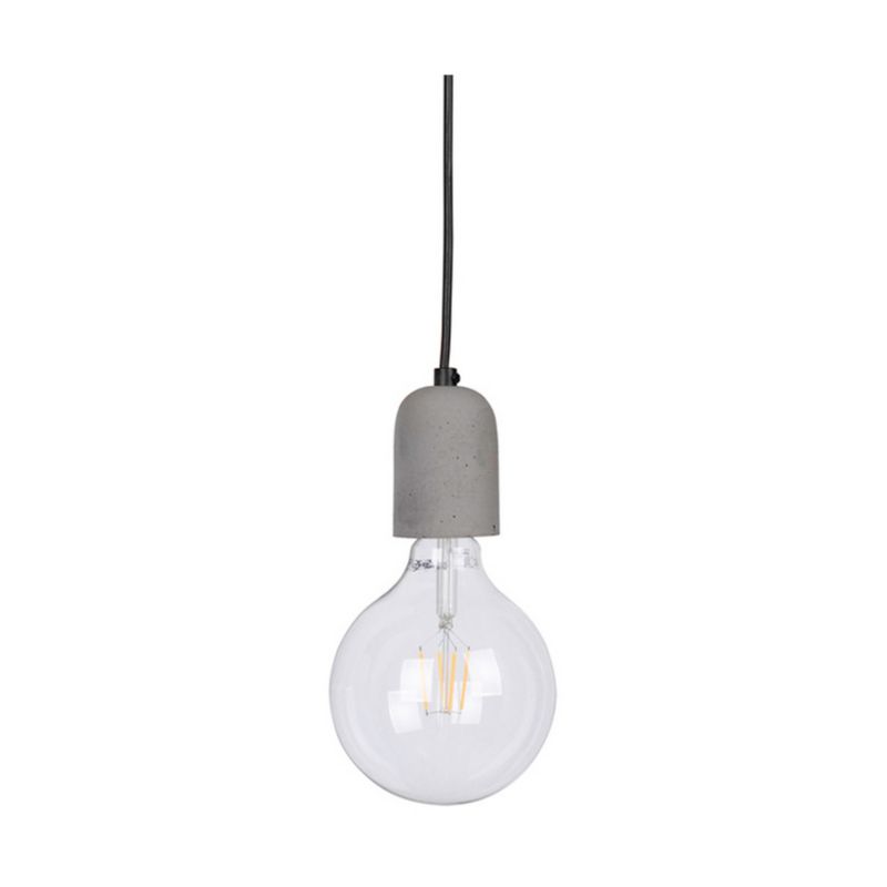 Drewniana Lampa Wisząca SPOT Light Trabo 3xE27 Max.60W Drewno Sosnowe Szare FSC z Akcentem Czerni i Szarego Betonu 1 szt