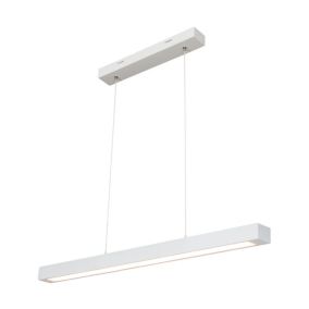 Drewniana Lampa Wisząca SPOT Lightl 2xLED 22.5W Drewno Bukowe Białe FSC, Ściemniacz Dotykowy, 1 szt.