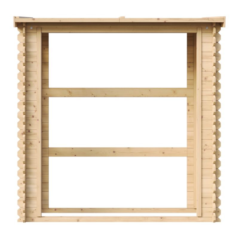 Drewniana szopa na drewno Timbela M201-1 0.9 m² drewno naturalne grubość deski 19 mm 1 szt.