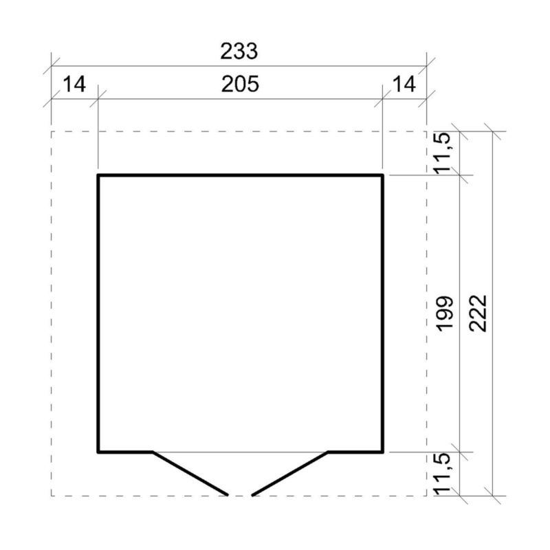 Drewniana szopa ogrodowa Timbela M351 4 m² szopa z oknami 1 szt.