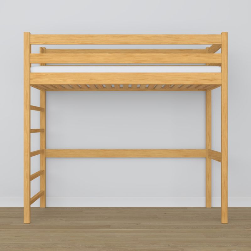 Drewniane łóżko na antresoli N-WOOD N01 80x190 sosna naturalna 1 szt.