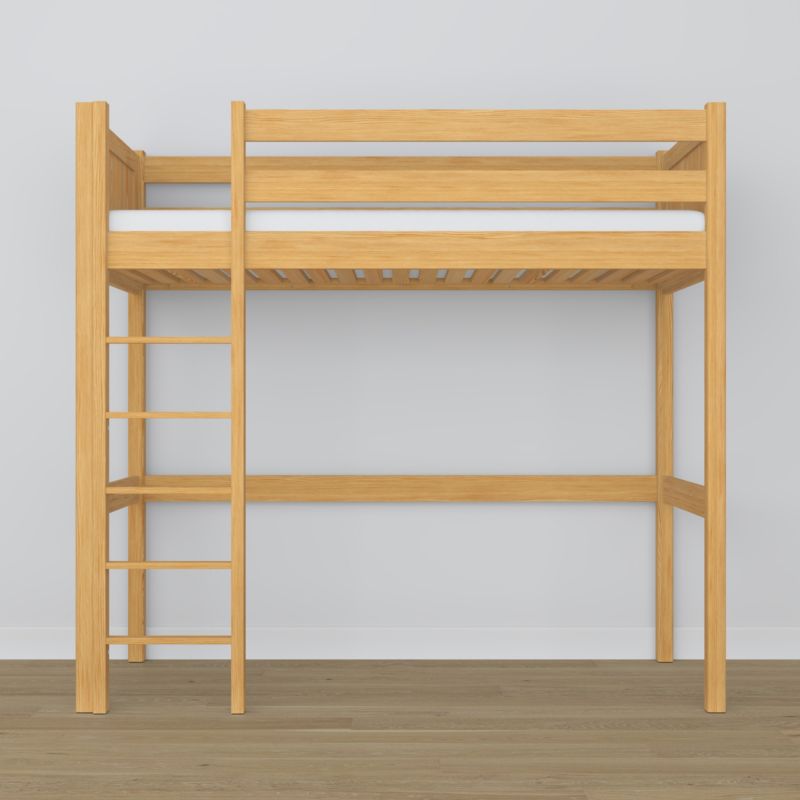 Drewniane łóżko na antresoli N-WOOD N06 80x180 sosna naturalna 1 szt.