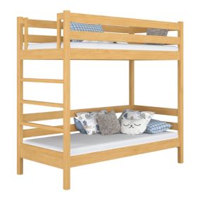 Drewniane łózko piętrowe N-WOOD N03 80x190 sosna naturalna 1 szt.