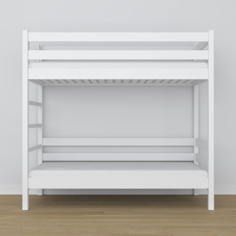 Drewniane łózko piętrowe N-WOOD N03 90x200 biały 1 szt.