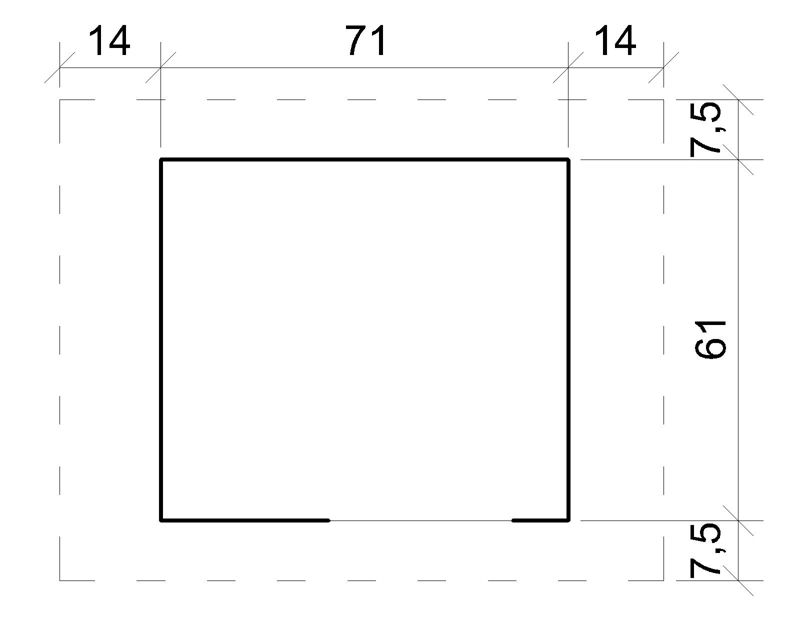 Drewniany domek dla psa Timbela M401-1 H80x99x76 cm grubość deski 19 mm 1 szt.