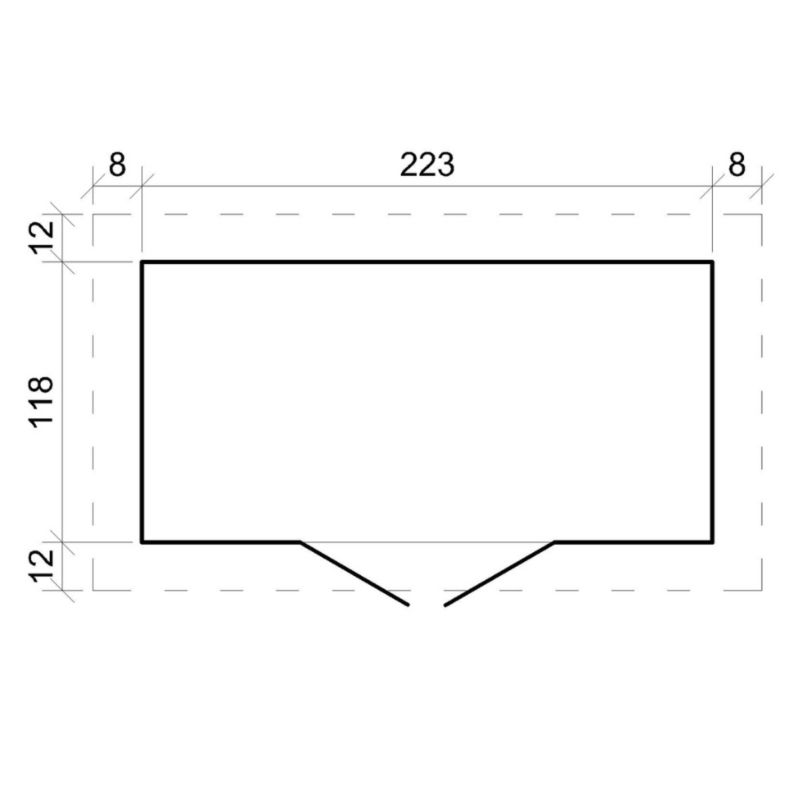 Drewniany domek narzędziowy Timbela M310F1 2.63 m² drewno naturalne grubość deski 19 mm 1 szt.