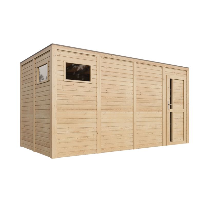 Drewniany domek narzedziowy 8,16 m² Timbela M327F1 drewno naturalne grubość deski 17 mm 1 szt.