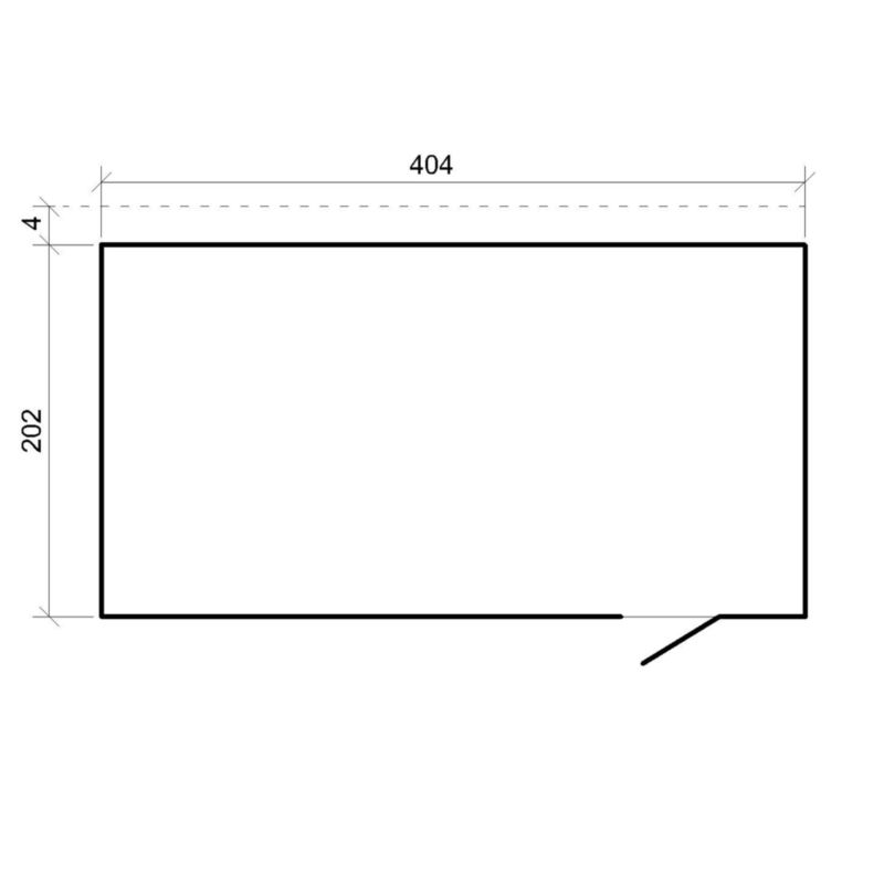 Drewniany domek narzedziowy 8,16 m² Timbela M327F1 drewno naturalne grubość deski 17 mm 1 szt.