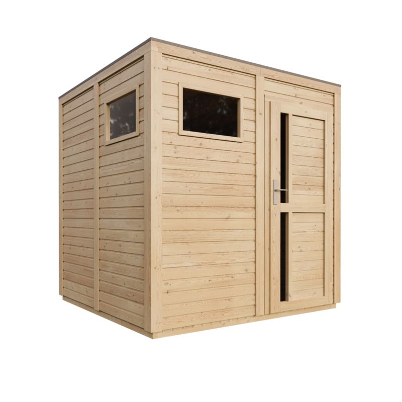 Drewniany domek narzedziowy z impregnowaną podłogą 4,20 m² Timbela M325F1+M325G drewno naturalne grubość deski 17 mm 1 szt.