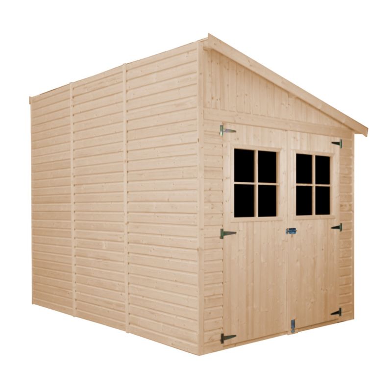Drewniany domek ogrodowy i podłoga Timbela 6 m² M339AM339G Konstrukcja panelowa, drewno naturalne, grubość deski 17 mm, 1 szt.