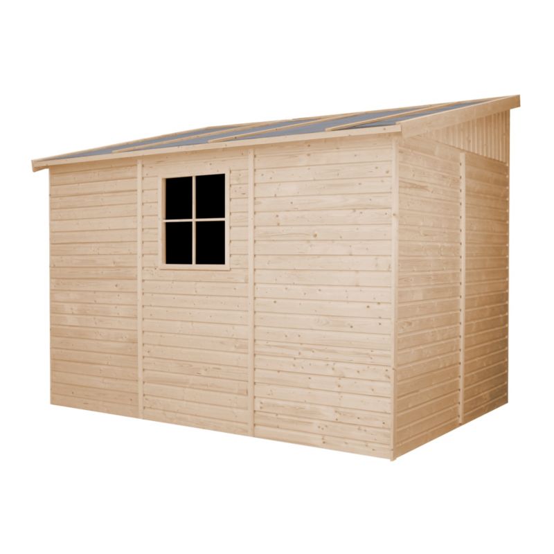 Drewniany domek ogrodowy i podłoga Timbela 6 m² M339AM339G Konstrukcja panelowa, drewno naturalne, grubość deski 17 mm, 1 szt.