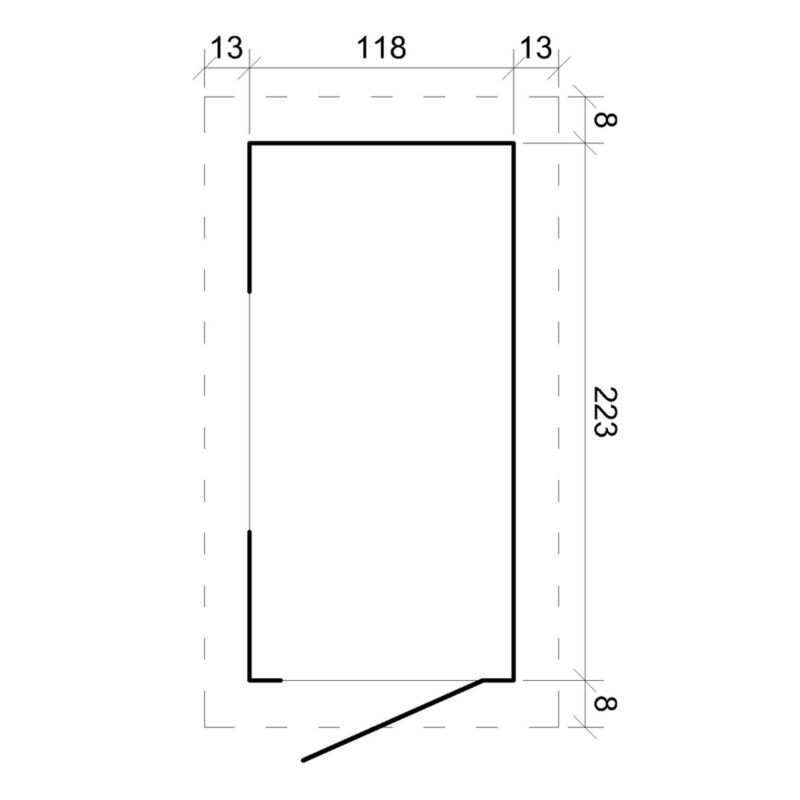 Drewniany domek ogrodowy i podłoga Timbela M306M306G 2.63m² drewno naturalne grubość deski 19 mm 1 szt.