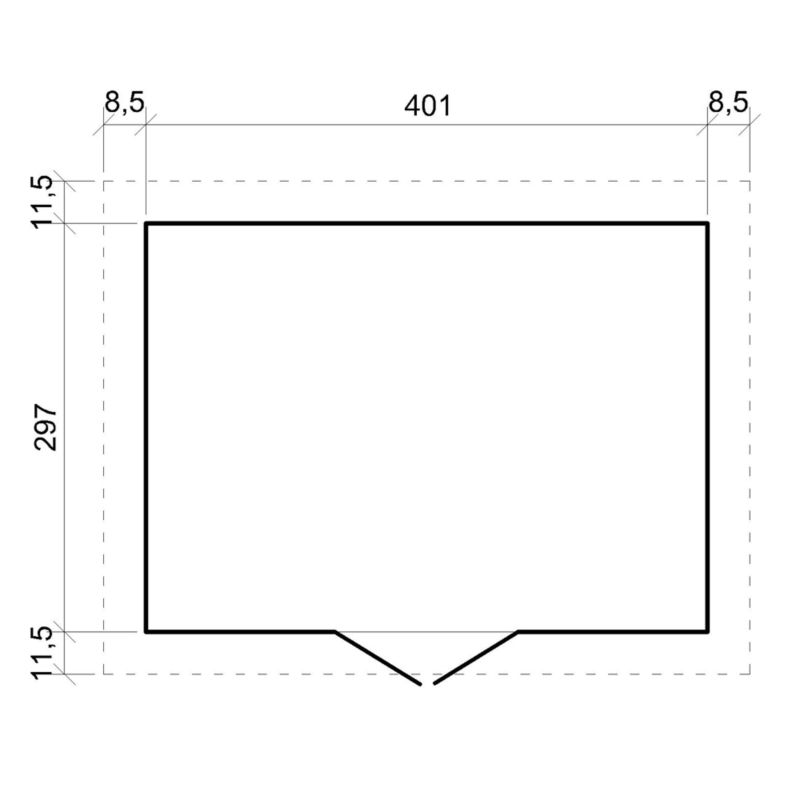Drewniany domek ogrodowy i podłoga Timbela M331M331G 12 m² konstrukcja panelowa drewno naturalne grubość deski 17 mm 1 szt.