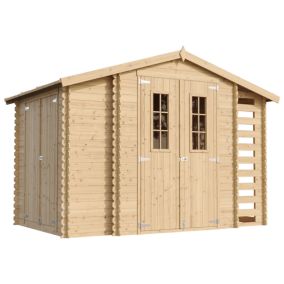 Drewniany domek ogrodowy Timbela 5,47 m² M389C drewno naturalne, grubość deski 19 mm, 1 szt.