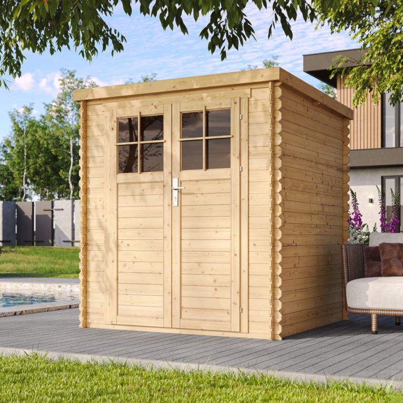 Drewniany domek ogrodowy Timbela M309F 3.53 m² zamykane drzwi grubość deski 19 mm 1 szt.