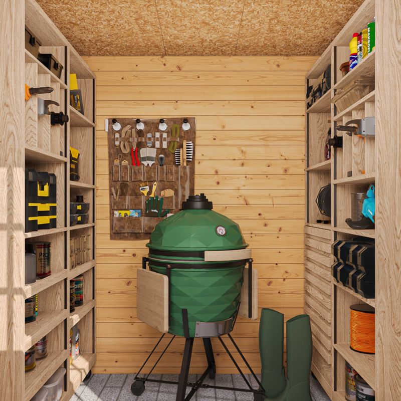 Drewniany domek ogrodowy Timbela M309F 3.53 m² zamykane drzwi grubość deski 19 mm 1 szt.