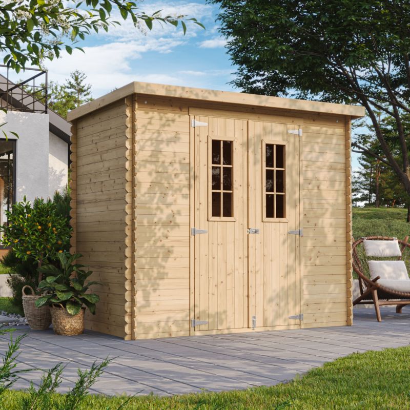 Drewniany domek ogrodowy Timbela M310C 2.63 m² drewno naturalne grubość deski 19 mm 1 szt.