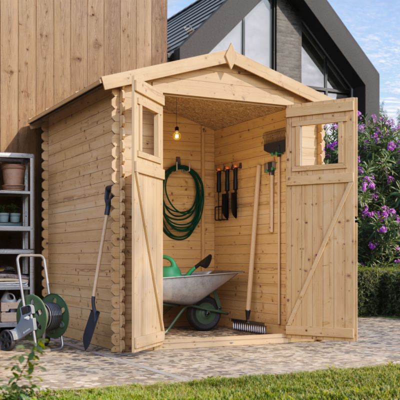 Drewniany domek ogrodowy Timbela M320 2.82 m² drewno naturalne grubość deski 19 mm 1 szt.