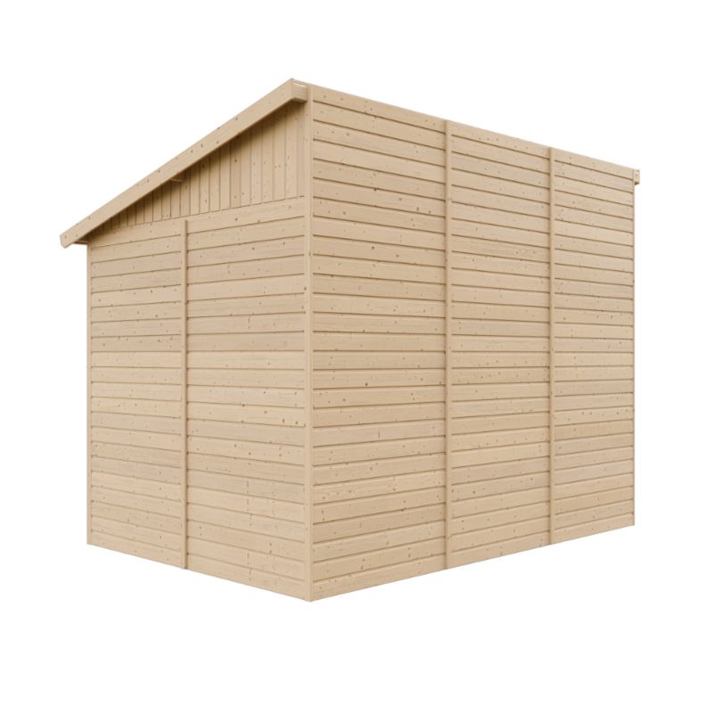 Drewniany domek ogrodowy Timbela M339A 6 m² konstrukcja panelowa drewno naturalne grubość deski 17 mm 1 szt.
