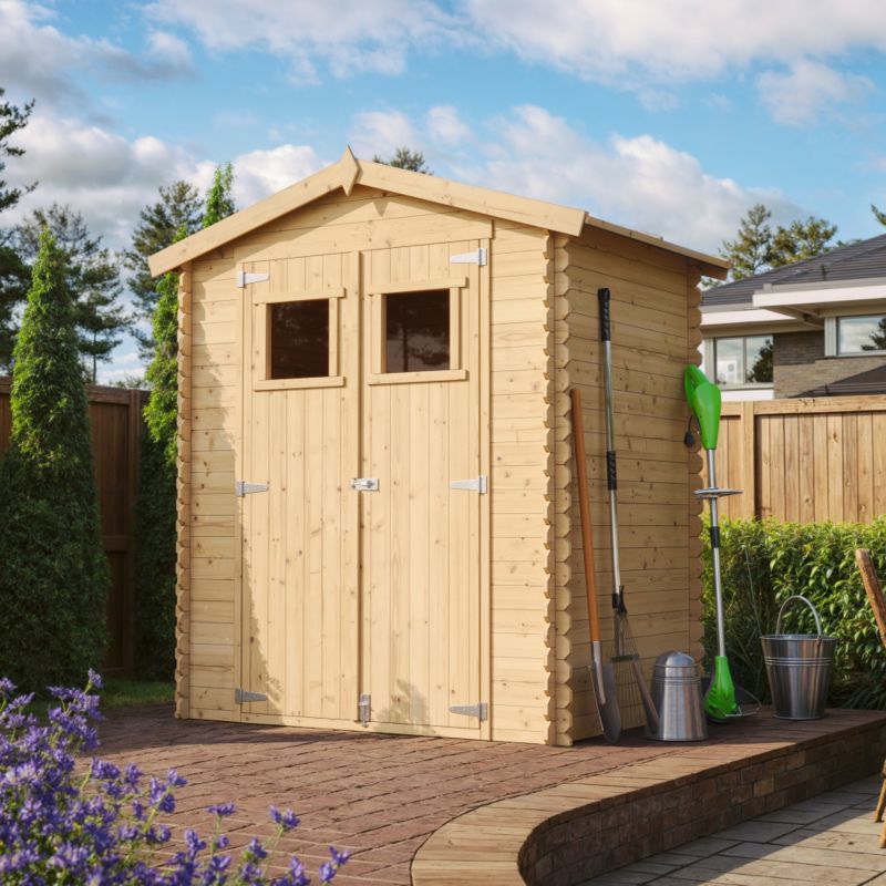 Drewniany domek ogrodowy Timbela M367 1.98 m² drewno naturalne grubość deski 19 mm 1 szt.