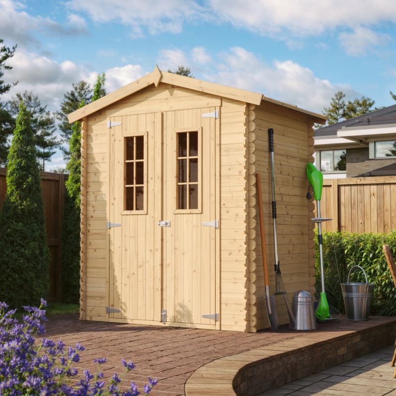 Drewniany domek ogrodowy Timbela M367C 1.98 m² drewno naturalne grubość deski 19 mm 1 szt.