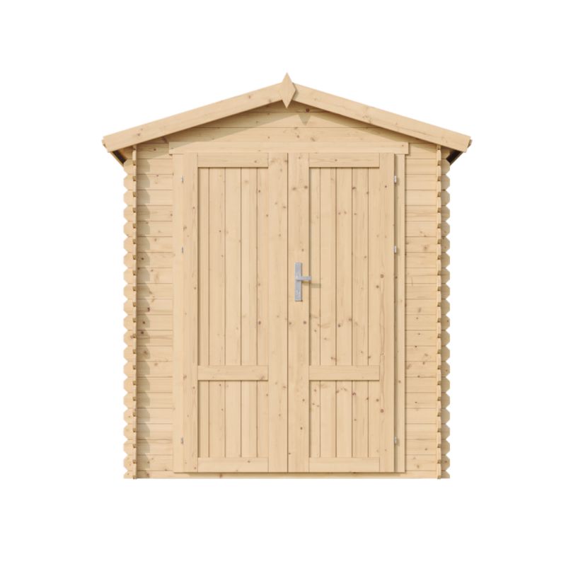 Drewniany domek ogrodowy Timbela M367F1 1.98 m² zamykane drzwi drewno naturalne grubość deski 19 mm 1 szt.
