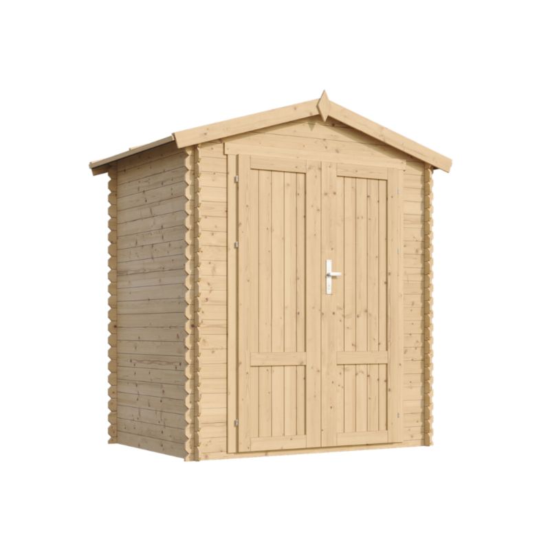 Drewniany domek ogrodowy Timbela M367F1 1.98 m² zamykane drzwi drewno naturalne grubość deski 19 mm 1 szt.