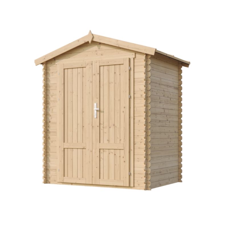 Drewniany domek ogrodowy Timbela M367F1 1.98 m² zamykane drzwi drewno naturalne grubość deski 19 mm 1 szt.