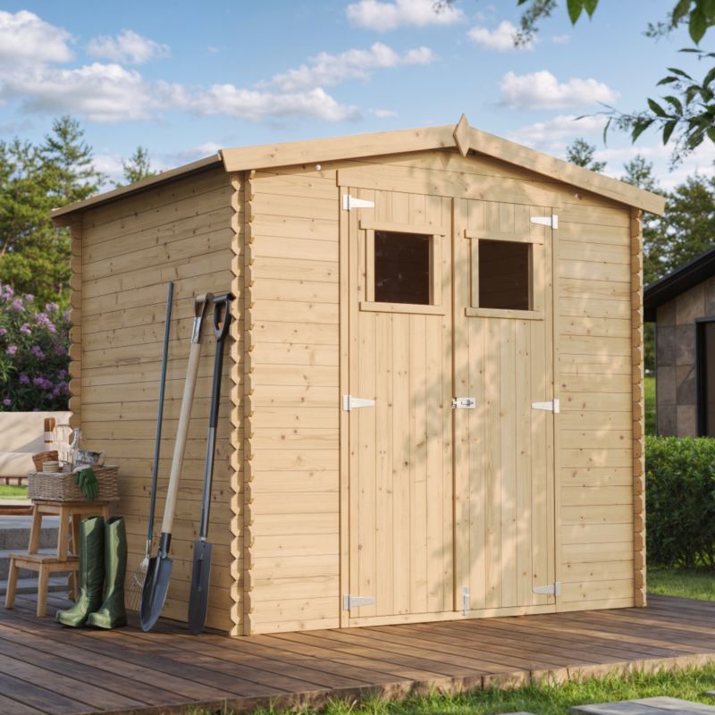 Drewniany domek ogrodowy Timbela M369 4.33 m² drewno naturalne grubość deski 19 mm 1 szt.