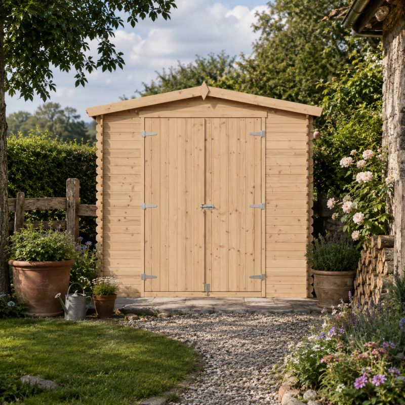 Drewniany domek ogrodowy Timbela M369C1 4.33 m² drewno naturalne grubość deski 19 mm 1 szt.