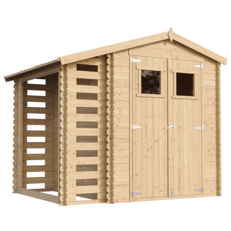 Drewniany domek ogrodowy Timbela M386 4.47 m² drewno naturalne grubość deski 19 mm 1 szt.