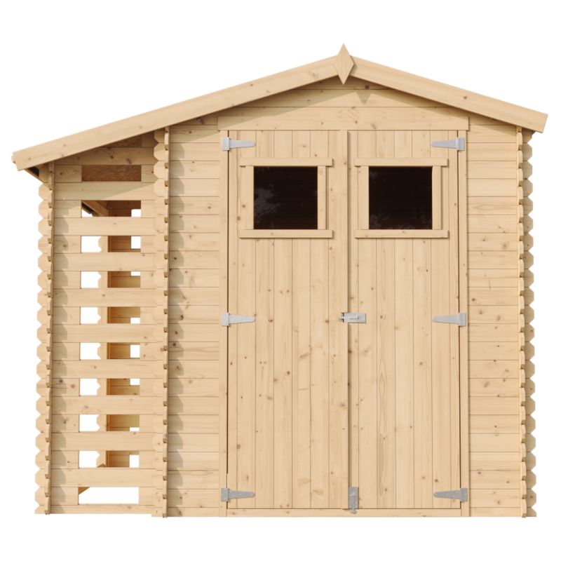 Drewniany domek ogrodowy Timbela M386 4.47 m² drewno naturalne grubość deski 19 mm 1 szt.