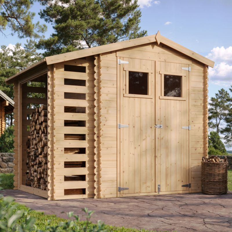 Drewniany domek ogrodowy Timbela M386 4.47 m² drewno naturalne grubość deski 19 mm 1 szt.