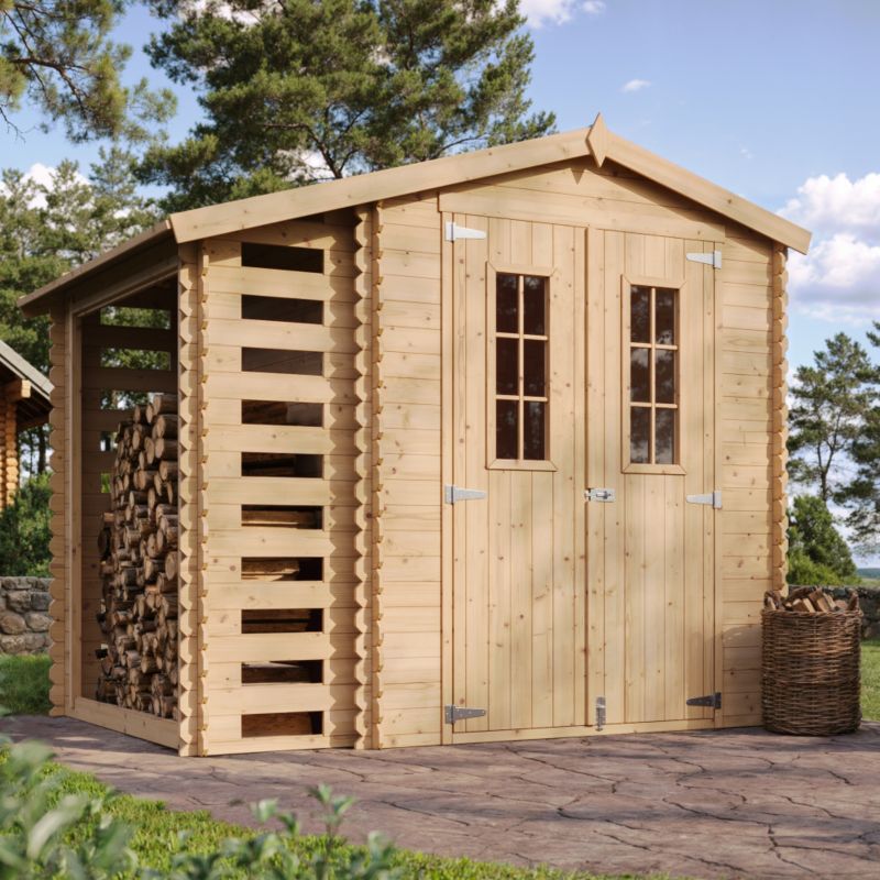 Drewniany domek ogrodowy Timbela M386C 4.47 m² drewno naturalne grubość deski 19 mm 1 szt.