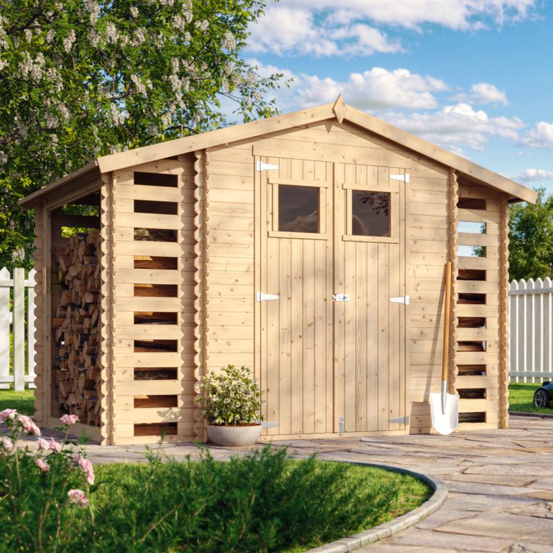 Drewniany domek ogrodowy Timbela M391 5.47 m² drewno naturalne grubość deski 19 mm 1 szt.