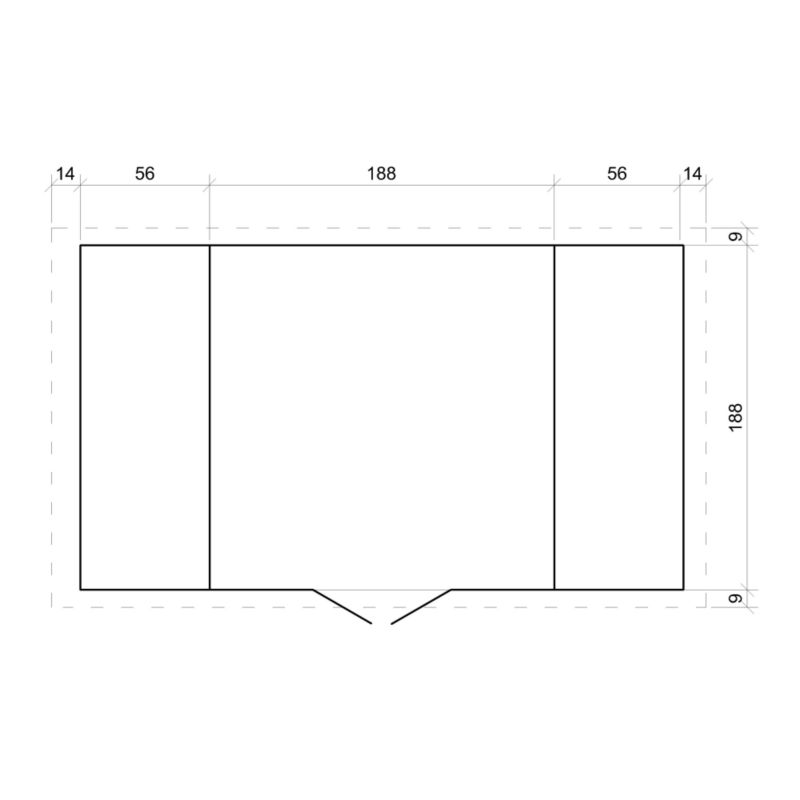 Drewniany domek ogrodowy Timbela M391 5.47 m² drewno naturalne grubość deski 19 mm 1 szt.