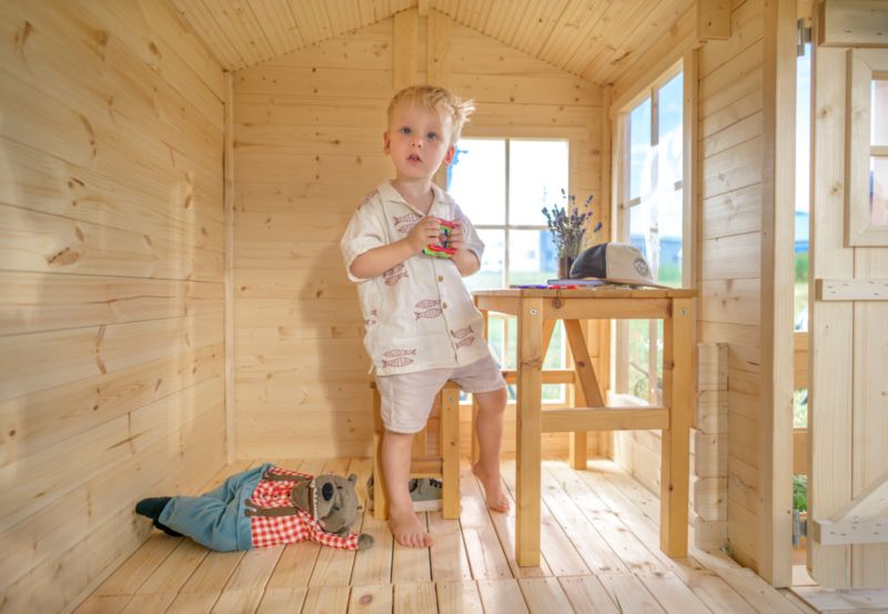 Drewniany domek zabaw Timbela 2,63 m2, M520, grubość płyty 19 mm, 1 szt.